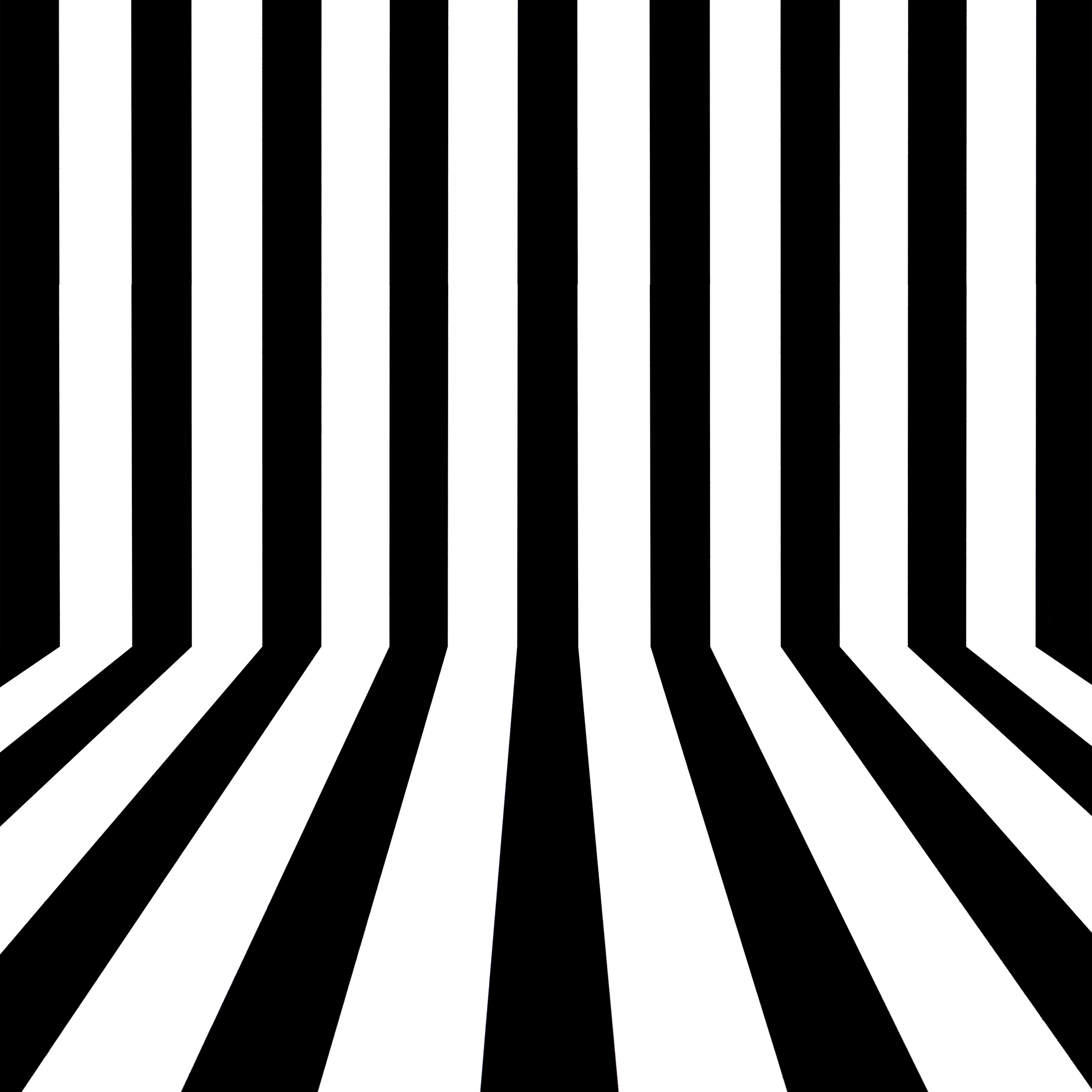 Perspective of Striped black and white background